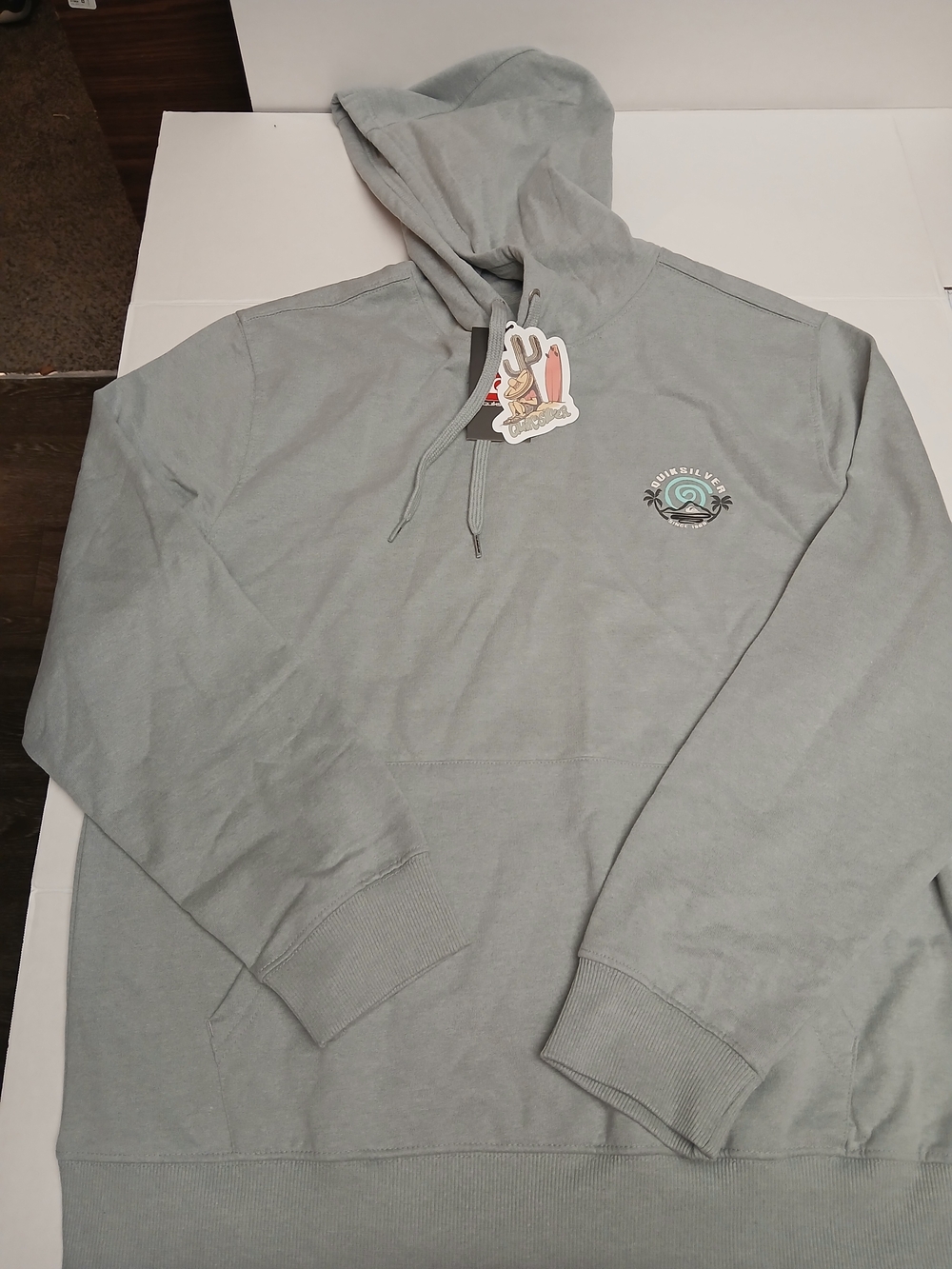 Quiksilver Light Sage Pullover Hoodie size L